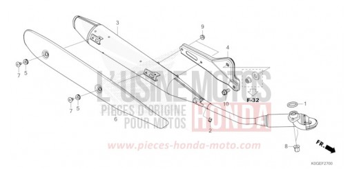 EXHAUST MUFFLER C125AN de 2022